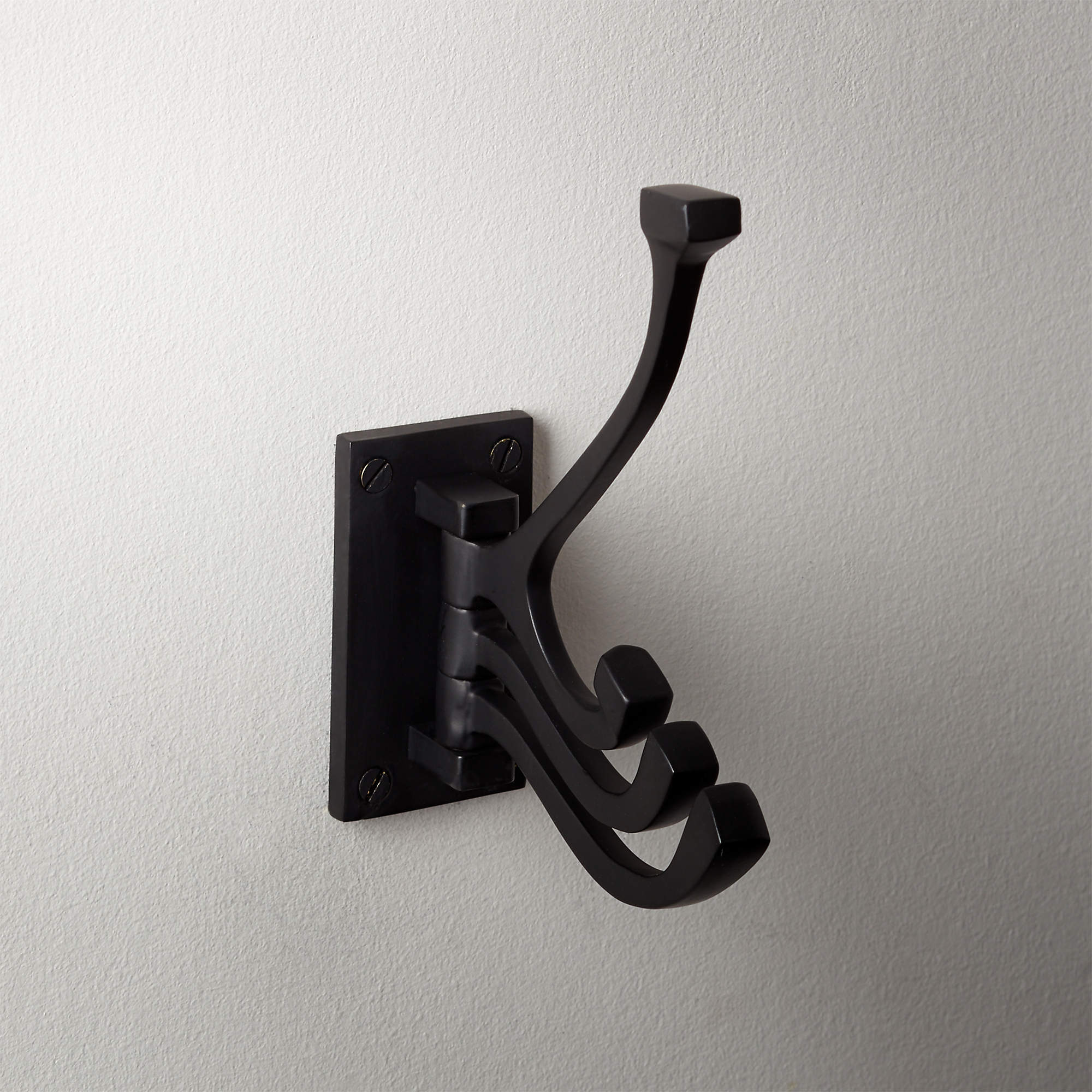 Black 3Prong Swivel Towel Hook + Reviews CB2 Canada