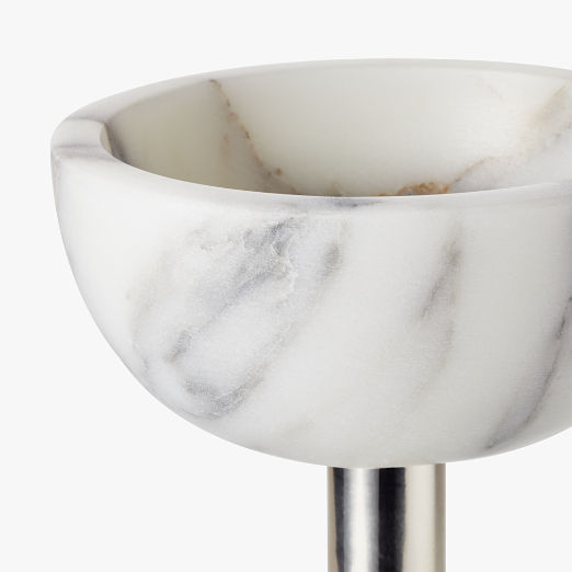 White Marble Tiered Serving Stand by Jennifer Fisher