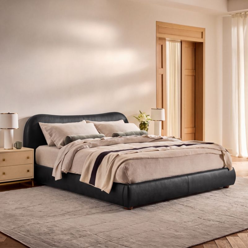 Siempre Ivory and Black Stripe Alpaca Full/Queen Bed Blanket by Blacksaw - image 5 of 6