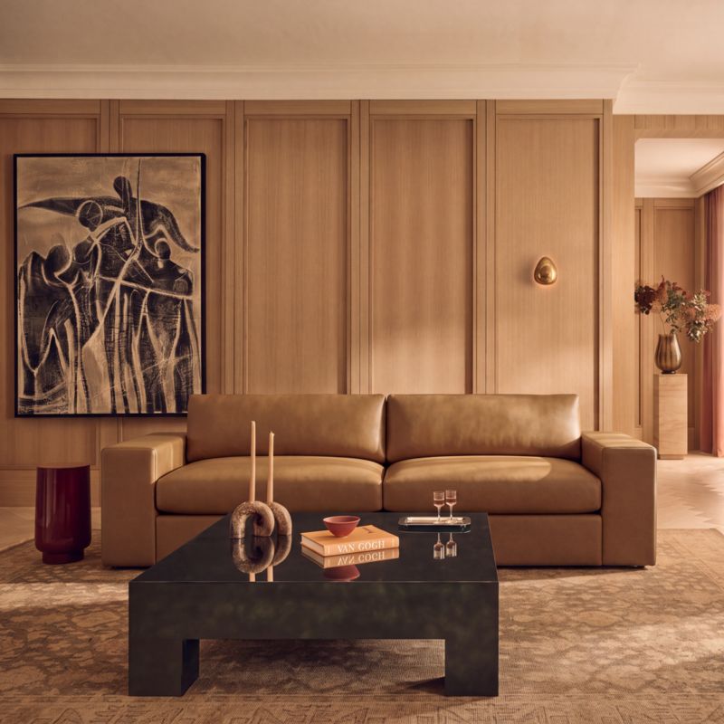 View Berkeley 91" Leather Sleeper Sofa - image 4 of 4