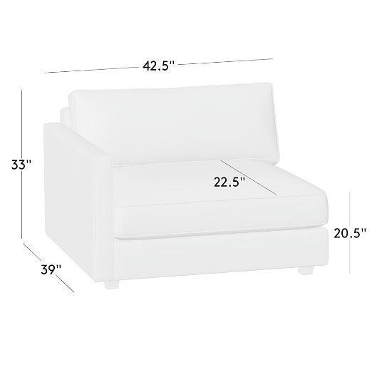 Winona Leather Left-Arm Chair