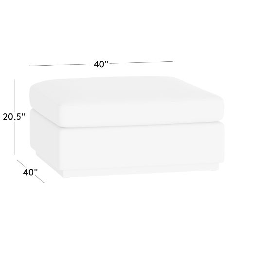 Stormo Leather Ottoman