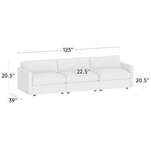 Winona 3-Piece Leather Sectional Sofa