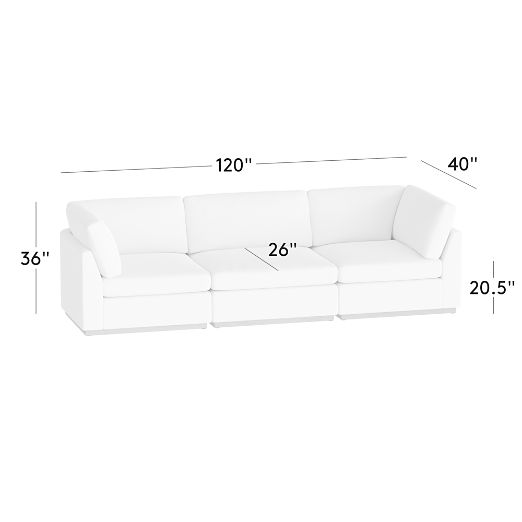 Stormo 3-Piece Leather Sectional