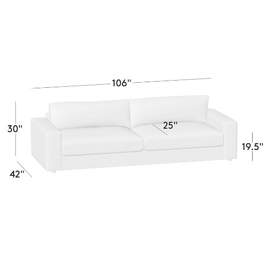 Berkeley Leather Sofa (78"-106")