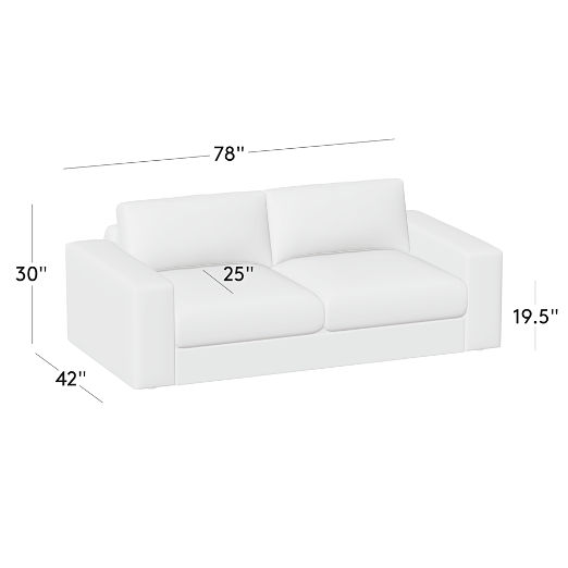 Berkeley Leather Sofa (78"-106")