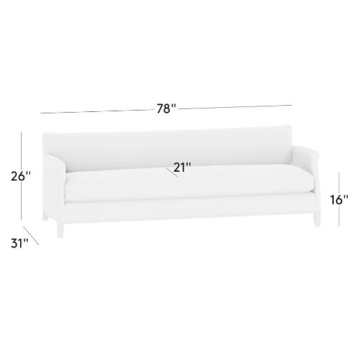 Olson 78" Leather Sofa