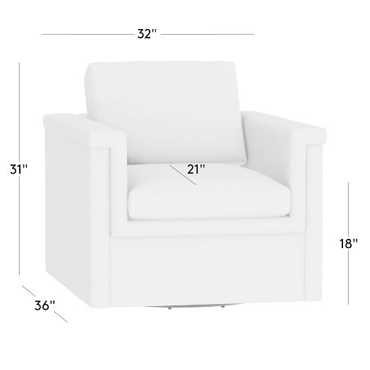 Ceva Leather Swivel Chair