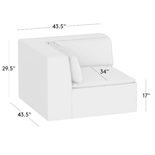 Martine Leather Corner Chair