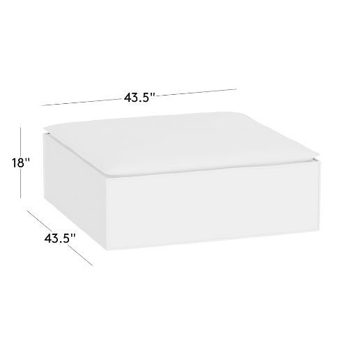 Martine Leather Ottoman