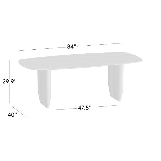 Convivio 84" Bleached Oak Dining Table by goop