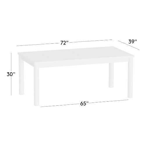 Pinet 72" Teak Outdoor Dining Table