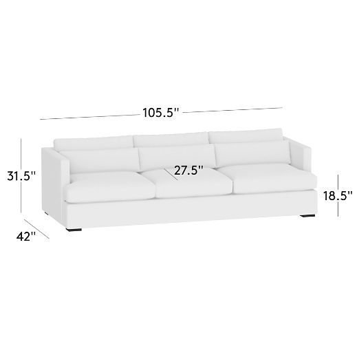 Eastman Leather Sofa (75"-105")