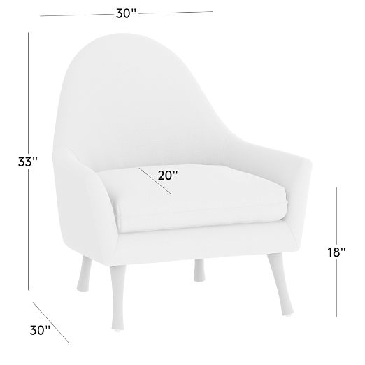 Symmetric Leather Accent Chair