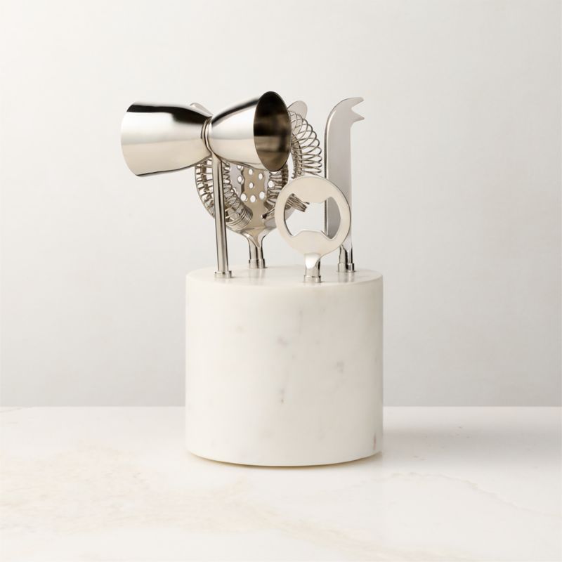 View 4-Piece Block Marble Bar Tool Set details