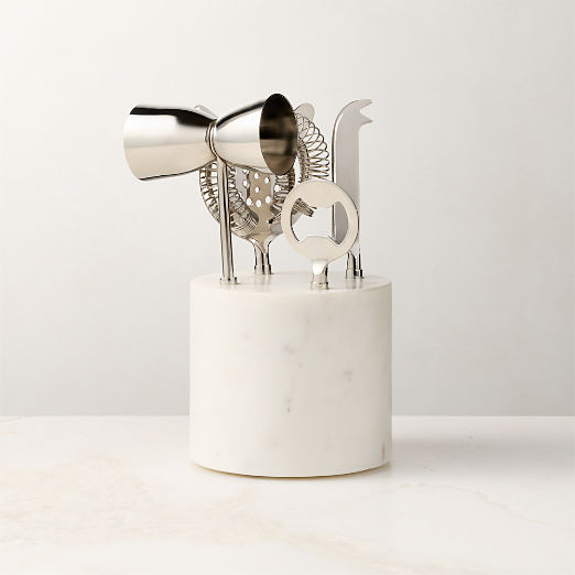 4-Piece Block Marble Bar Tool Set