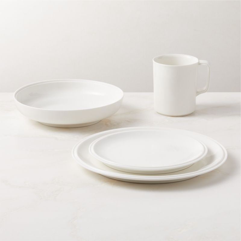 Frette 4-Piece Off-White Dinnerware Set with Pasta Bowl - image 0 of 2