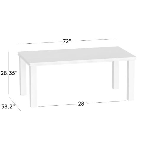 Oakley 72" Faux Limestone Indoor/Outdoor Dining Table Set with Ivory Sunbrella® Cushions