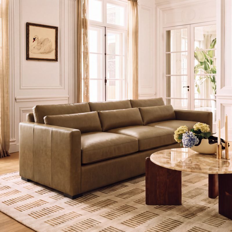 View Eastman 94" Leather Sofa - image 6 of 7