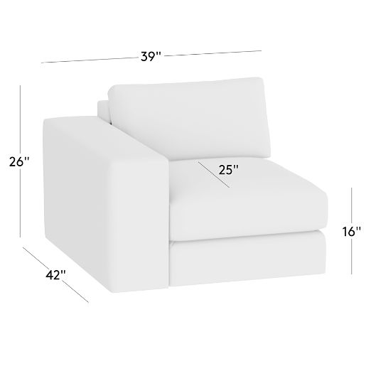 Berkeley Leather Left Arm Sofa