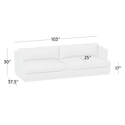 Seneca 103" Leather Sofa