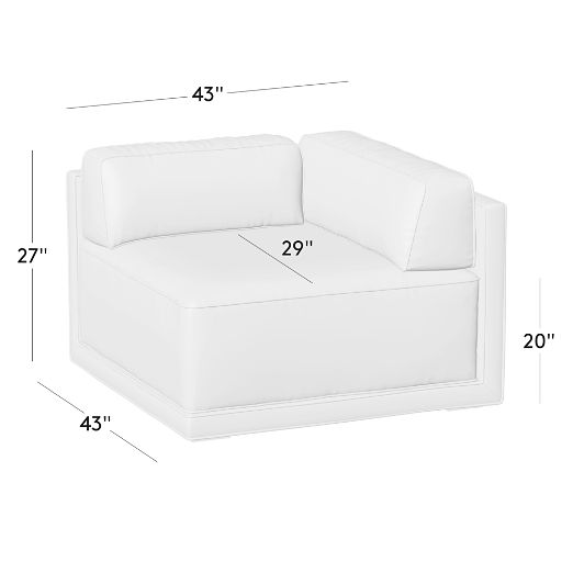 Oriole Leather Corner Chair