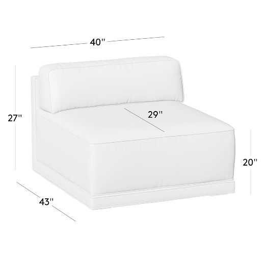 Oriole Leather Armless Chair