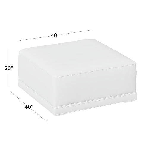 Oriole Leather Ottoman