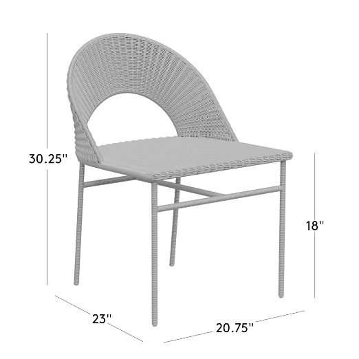 Arly Light Brown All-Weather Rattan Dining Chair