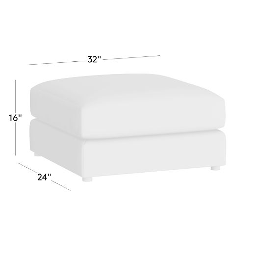 Berkeley Leather Ottoman