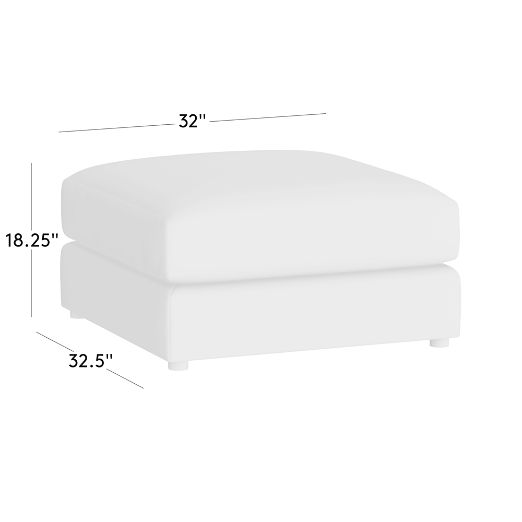Berkeley Leather Ottoman