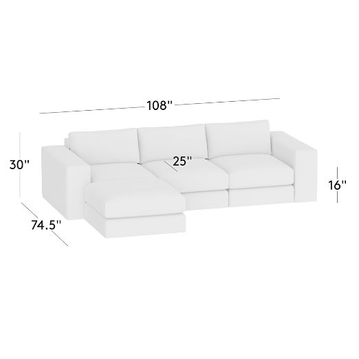 Berkeley 4-Piece Modular Leather Sectional Sofa