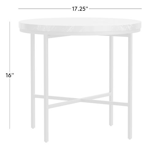 Irwin Black Marble Side Table by Paul McCobb