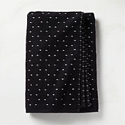 Abbie Organic Cotton Black and White Bath Sheet