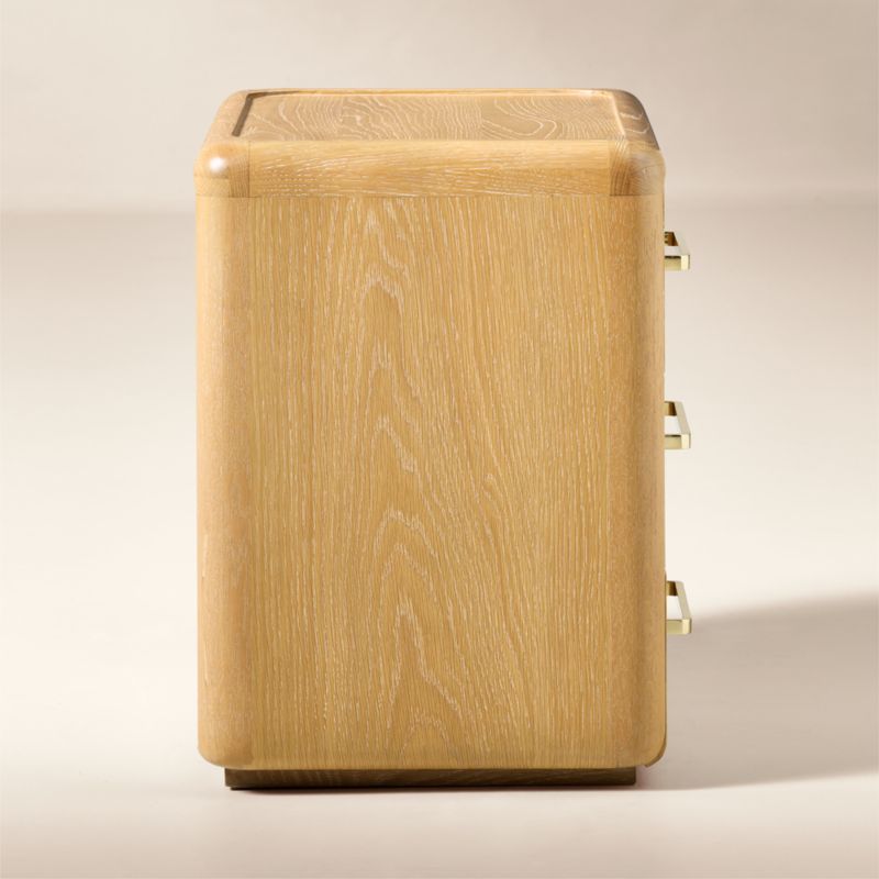 Abbott 3-Drawer Wood Nightstand - image 3 of 6