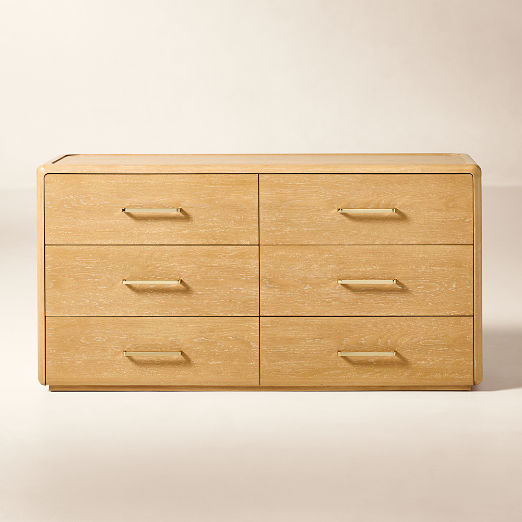 Abbott 6-Drawer Wood Dresser