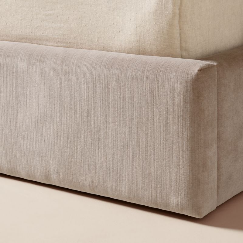 Abbott Grey Velvet Extended King Platform Bed - image 6 of 9