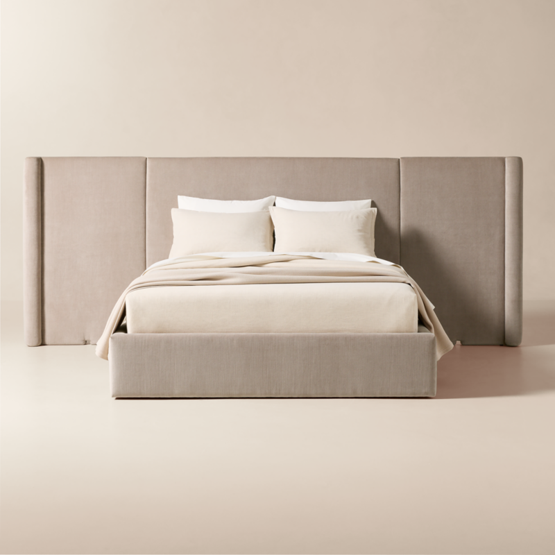 Abbott Queen Bed Camila Oyster - image 2 of 3