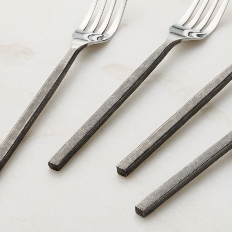 Abe 20-Piece Brushed Black Flatware Set - image 2 of 4