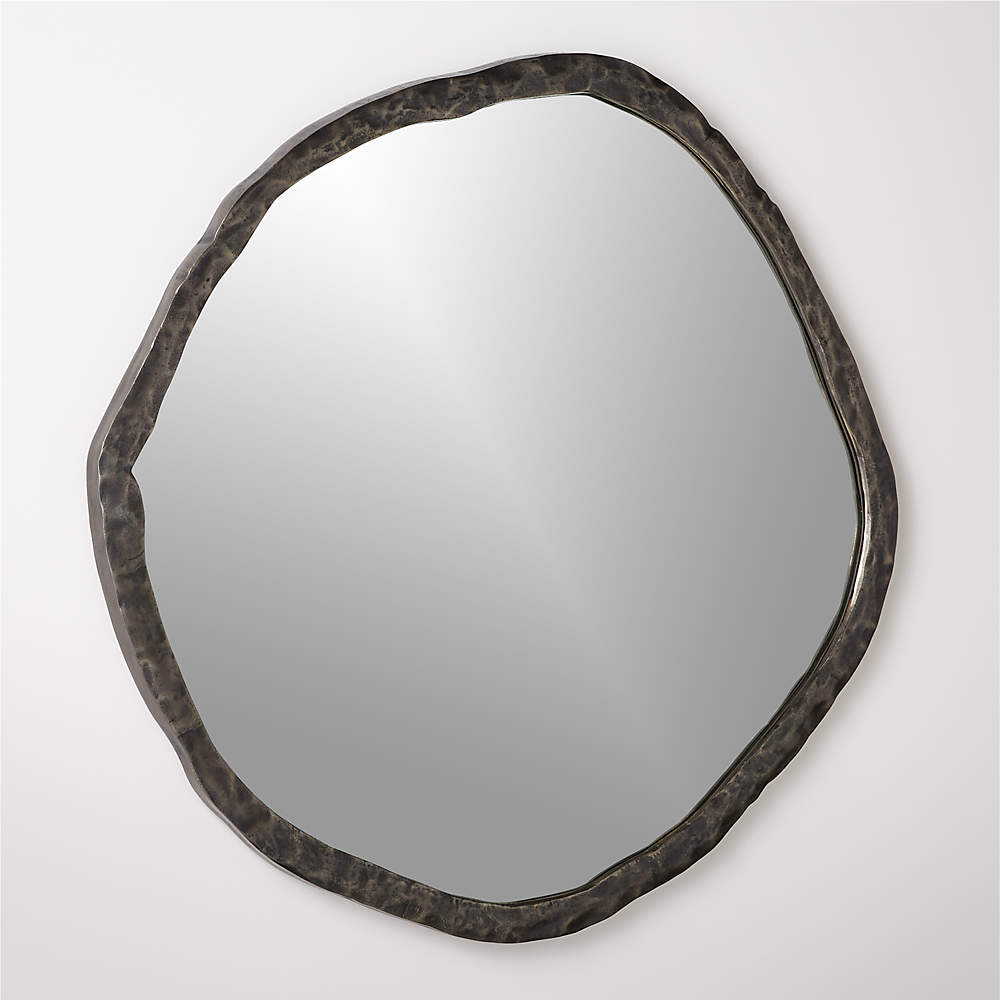 Abel Brass Round Wall Mirror 48