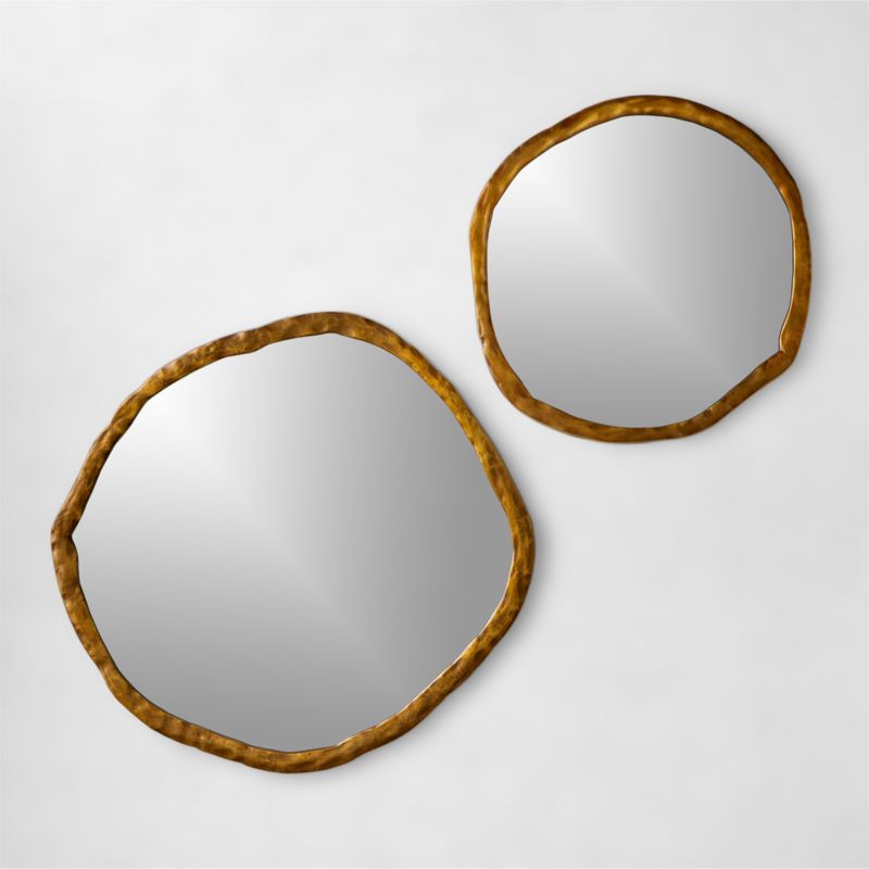 Abel Brass Round Wall Mirror 48" - image 5 of 14