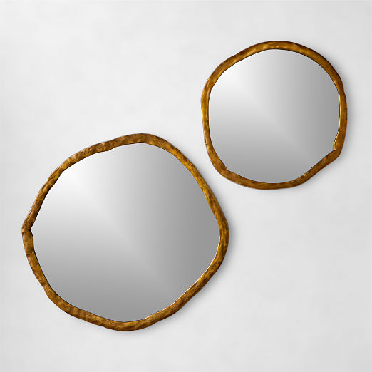 Abel Brass Round Wall Mirror 48"