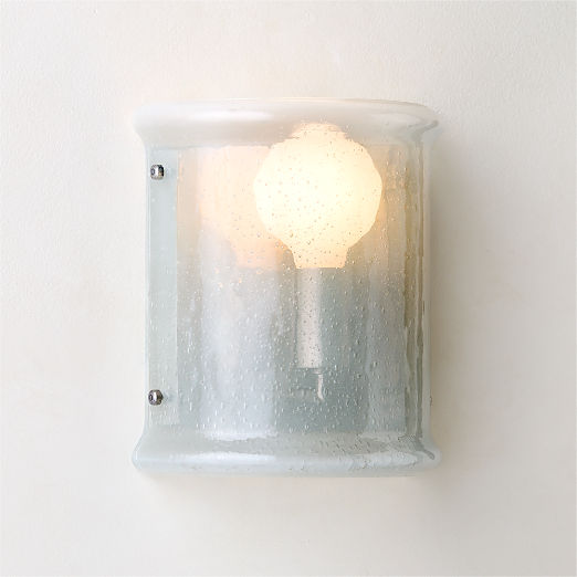 Abryn Textured Glass Wall Sconce 7.5" Set of 2