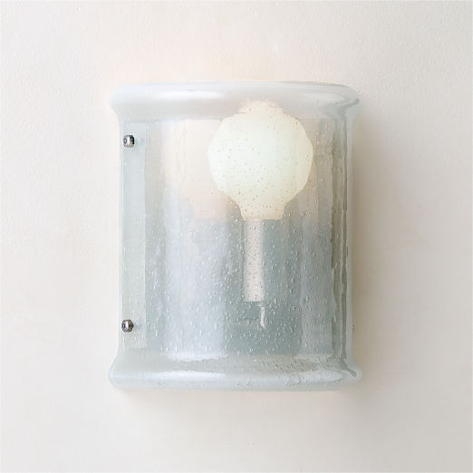 Abryn Textured Glass Wall Sconce 7.5"