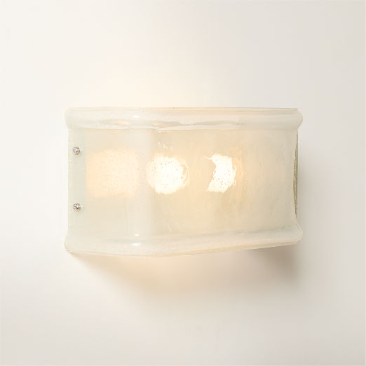 Abryn Textured Glass Wall Sconce 7.5"
