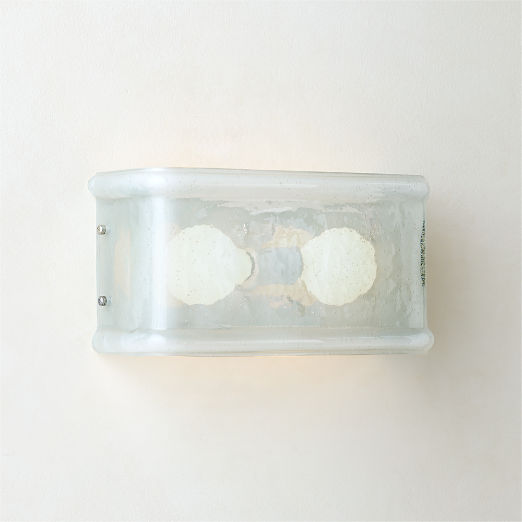 Abryn Textured Glass Wall Sconce 7.5"