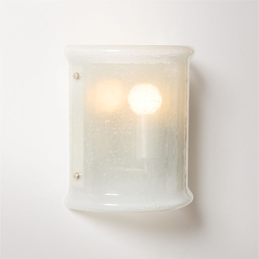 Abryn Textured Glass Wall Sconce 9.5"