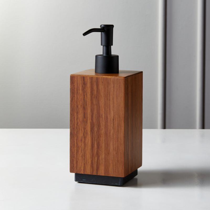 wood soap dispenser