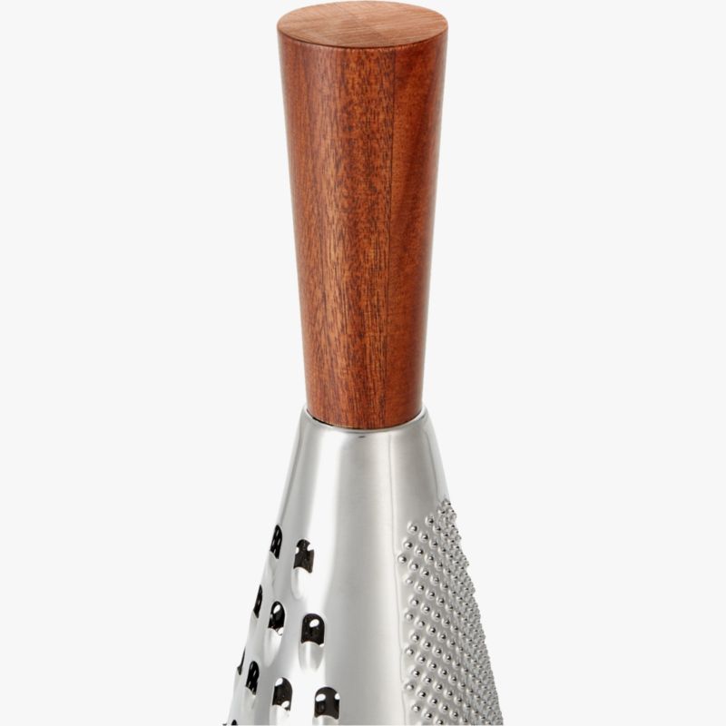 Acacia and Stainless Steel Cone Cheese Grater + Reviews