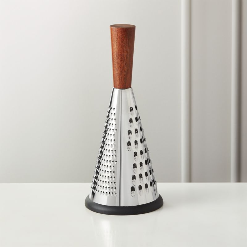 View Acacia and Stainless Steel Cone Cheese Grater details